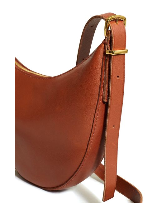 Madewell Brown Mini The Essential Convertible Top Handle Crossbody Bag