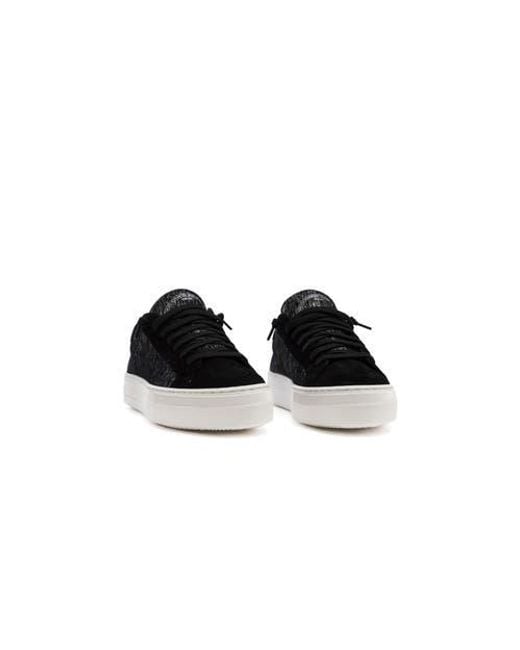 P448 Black Thea Platform Sneaker