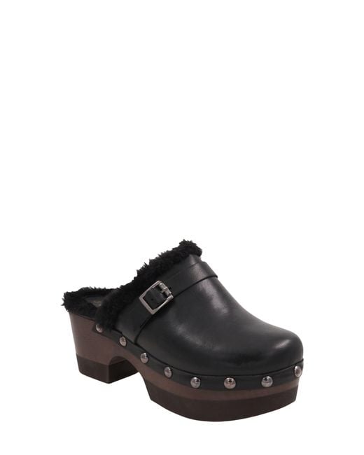 Andre Assous Black Orla Platform Clog