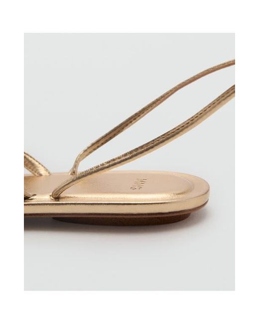 Mango Brown Strips Sandal