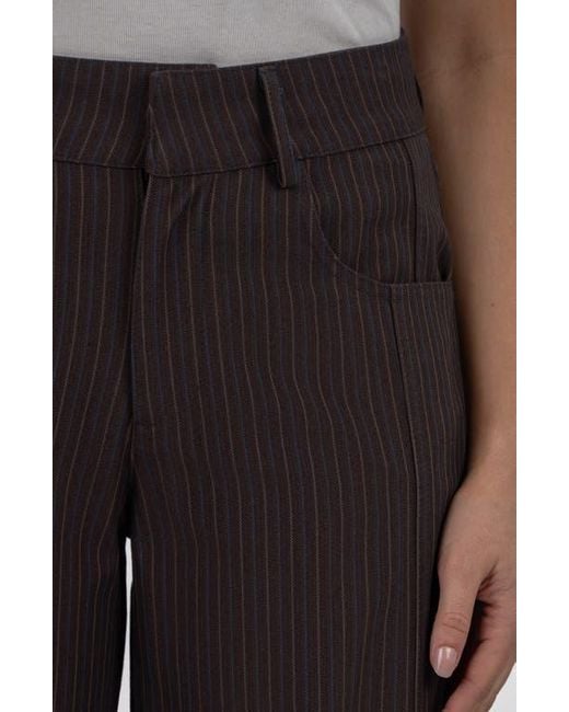 Kut From The Kloth Black High Rise Crop Wide Leg Pants