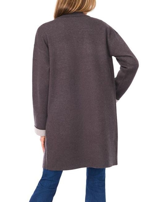 Halogen® Blue Open Front Coat