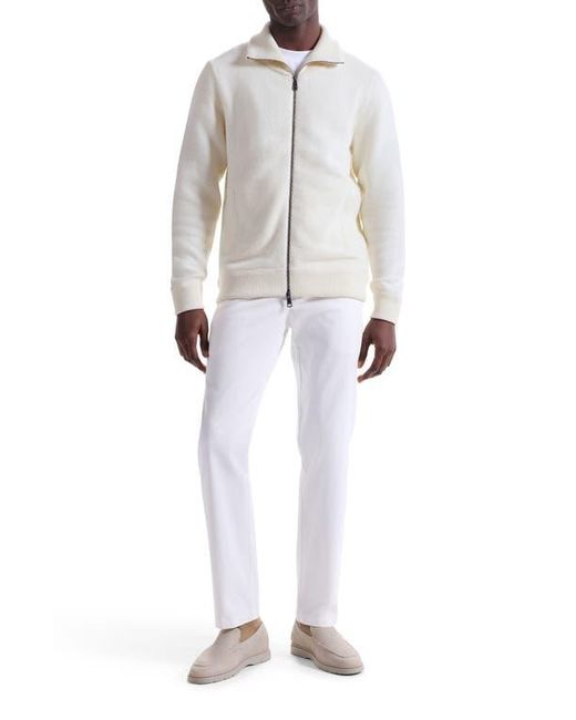 Bugatchi Multicolor Wool Blend Zip Cardigan for men