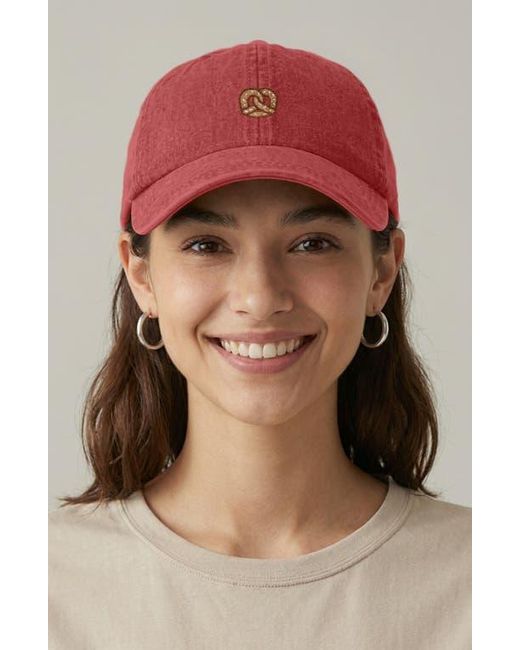 Alix White Pretzel Dad Cap