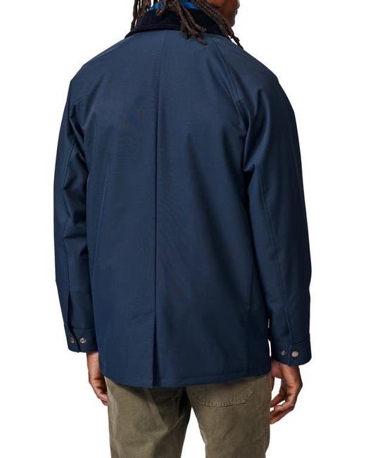 aubi Blue Derwent Long Sleeve Collared Barn Jacket for men