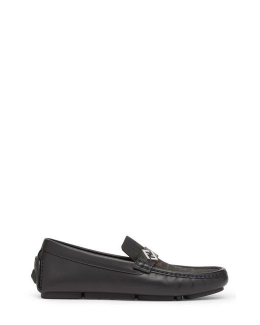 Fendi Multicolor Ff Square Driving Loafer for men