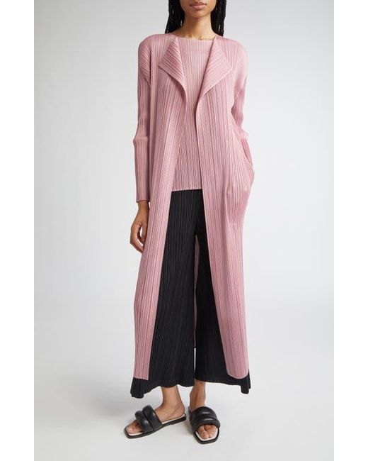 Pleats Please Issey Miyake Pink Monthly Colors September Pleated Coat