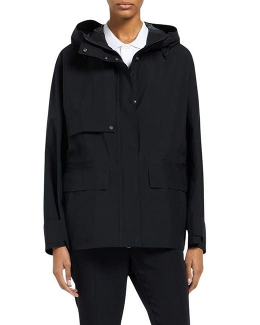 Moose Knuckles Black Laurier Waterproof Ripstop Jacket