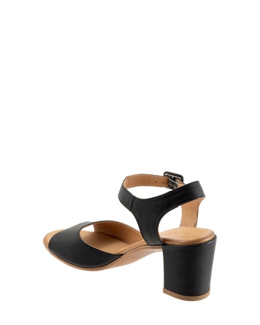 BUENO Black Natalia Ankle Strap Sandal