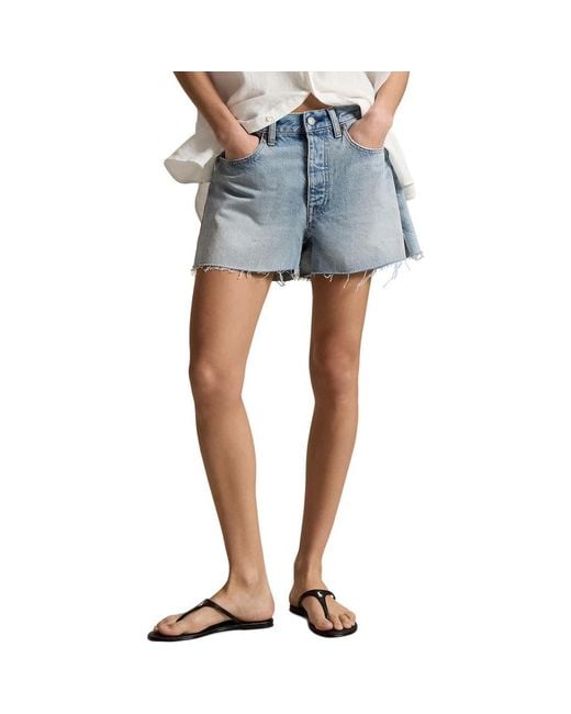 Polo Ralph Lauren Women's Blue Cutoff Denim Shorts