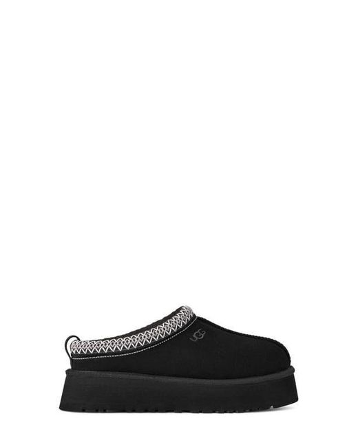 Ugg Black Tazz Ii Genuine Shearling Lined Platform Slipper