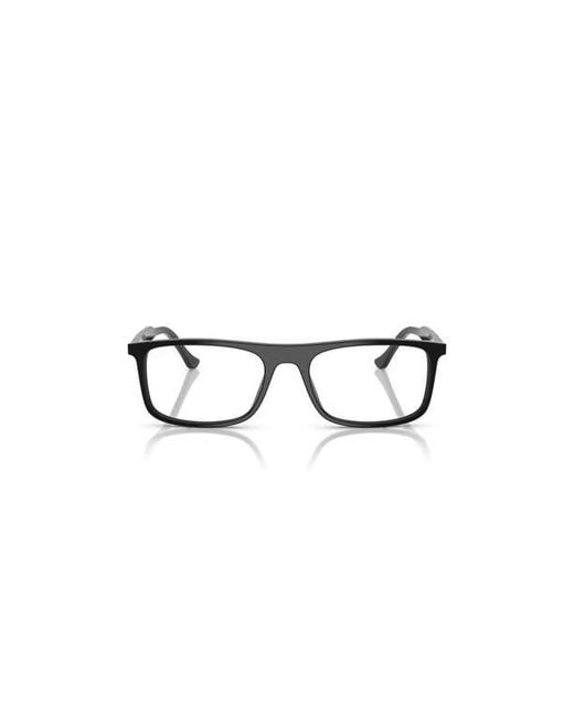 Ray-Ban Black 53Mm Rectangle Optical Glasses