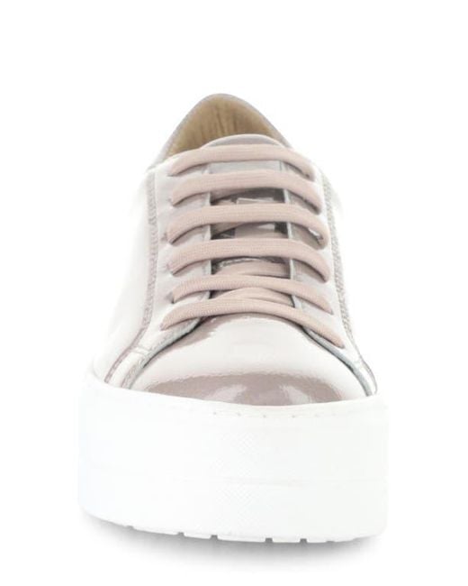 Bos. & Co. White Maya Platform Sneaker