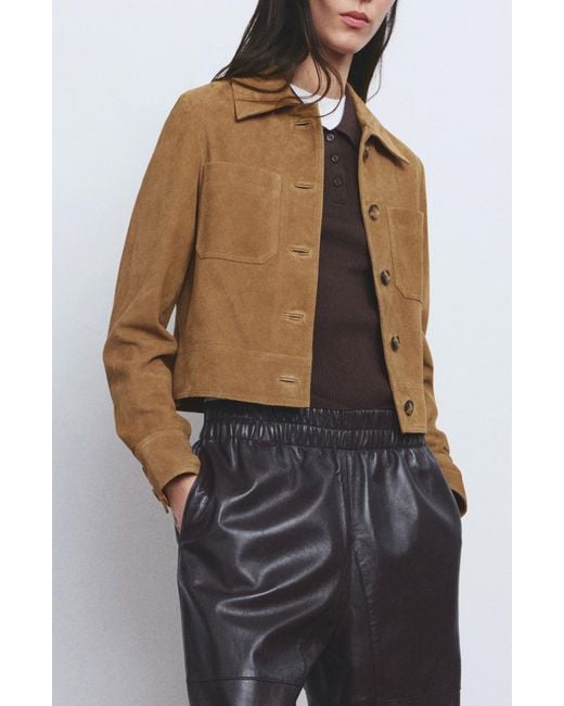 Mango Brown Suede Jacket