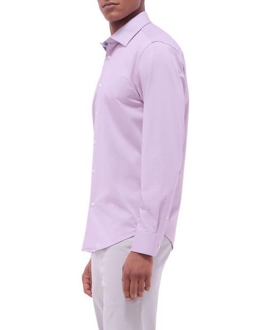 Bugatchi Purple Jimmy Ooohcotton Solid Button-Up Shirt for men