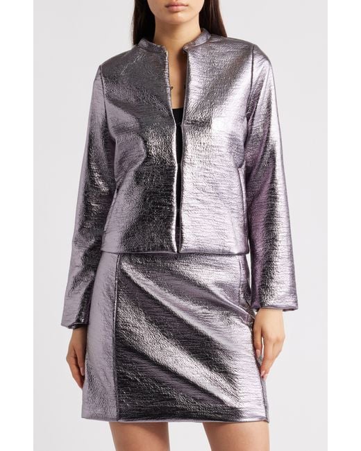 Ichi Gray Ihlume Metallic Jacket