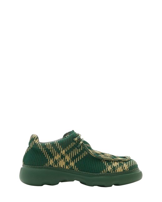 Burberry Green Knit Creeper Derby for men