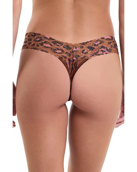 Hanky Panky Brown Print Low Rise Thong