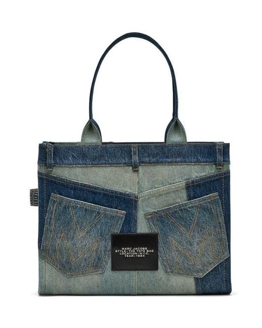 Marc Jacobs Blue The Large Denim Tote Bag