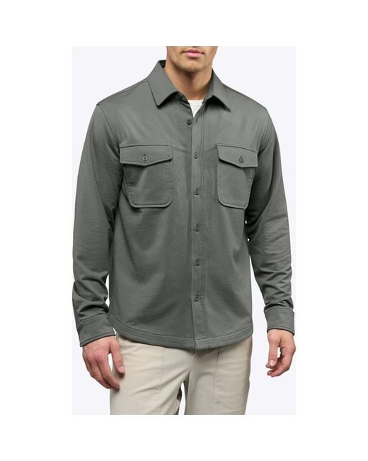 Cuts Gray Hyperloop Overshirt for men