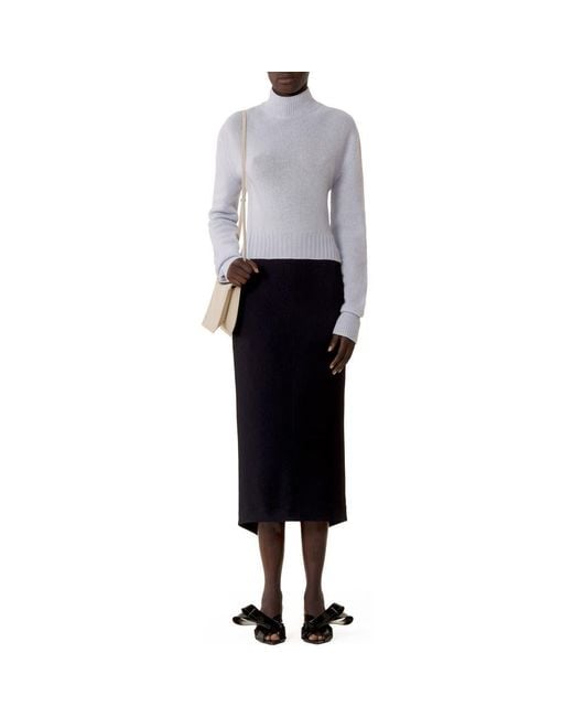 Lanvin Blue Open-Back Sweater