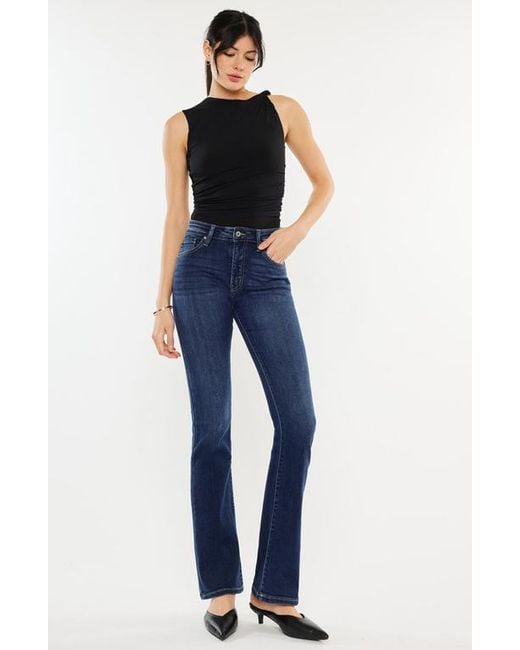 Kancan Blue Denver Essentials High Rise Bootcut Jeans