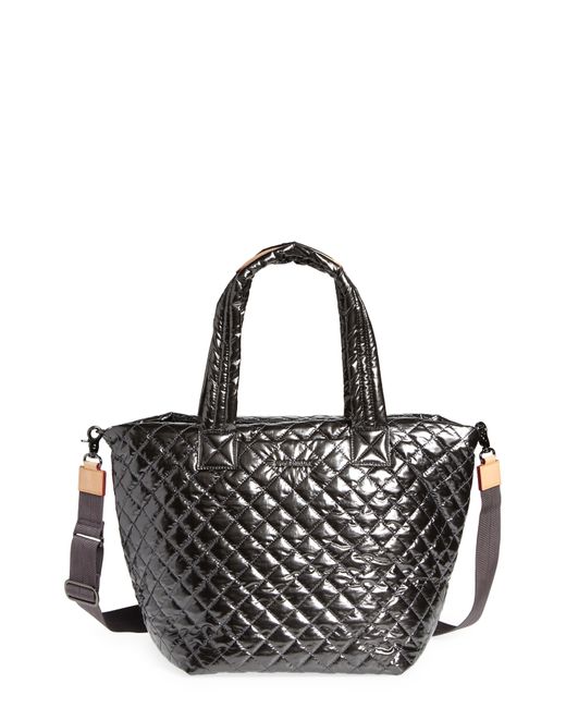 Mz wallace medium metro tote black lacquer cheap