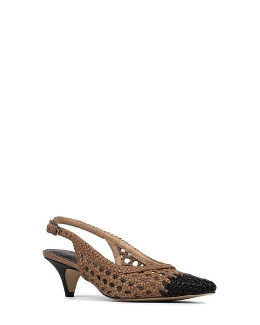 Donald J Pliner Brown Slingback Pointed Toe Pump