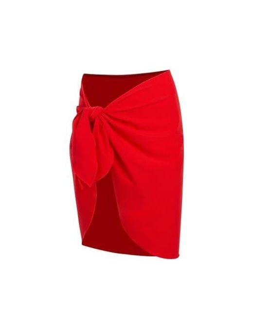 Stylest Red Dreamsculpt Swim Sarong
