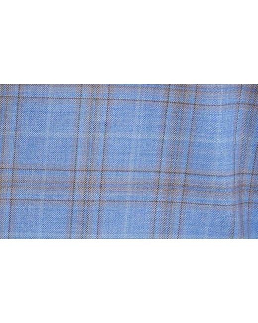Ted Baker Blue Jay Slim Fit Deco Plaid Wool Sport Coat for men