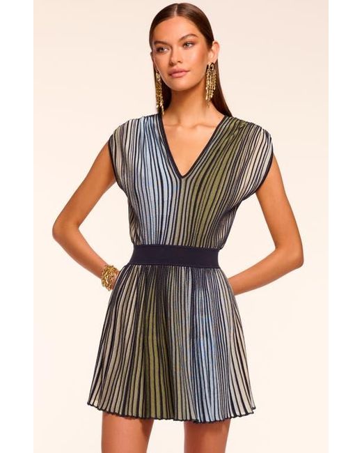 Ramy Brook Black Marisol Colorblock Fit & Flare Minidress