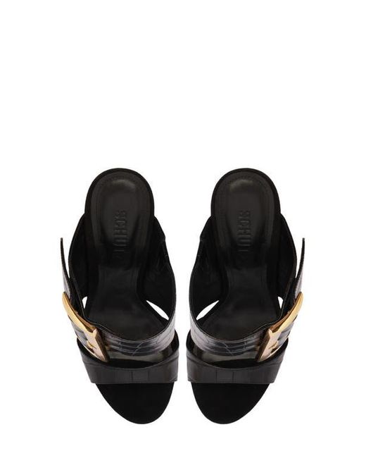 SCHUTZ SHOES Black Beatrix Slide Sandal