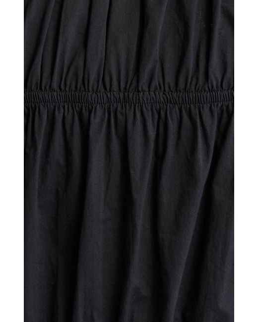 Treasure & Bond Black Long Sleeve Cotton Eyelet Top