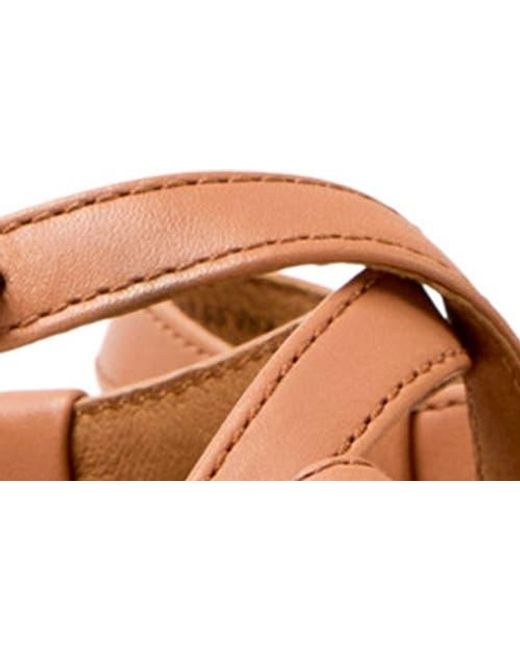Camper Brown Tasha Ankle Strap Platform Sandal