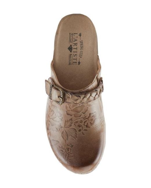 Spring Step Brown Calliroe Platform Clog