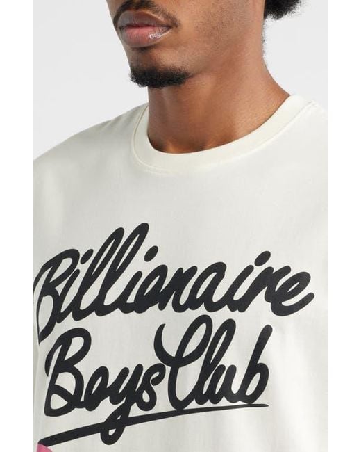 BBCICECREAM White Bb Align Cotton Graphic T-Shirt for men