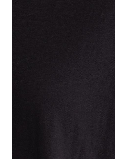 Eileen Fisher Black V-neck Organic Cotton T-shirt