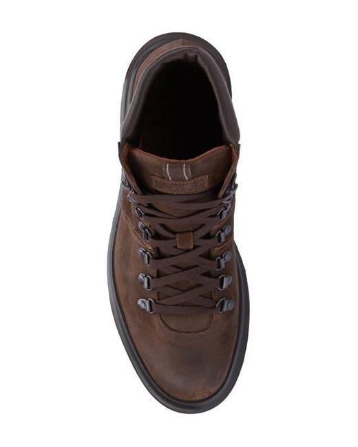 Aquatalia Brown Edwin Weatherproof Lace-Up Boot for men