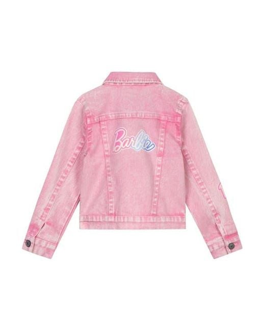 Barbie Pink Glitter Denim Jacket
