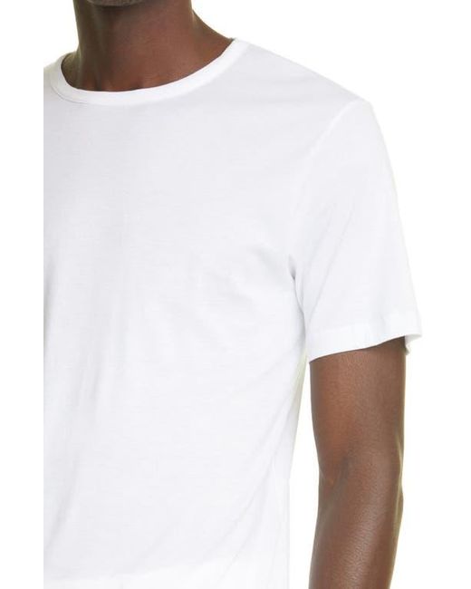Sunspel White Sea Island Cotton T-Shirt for men