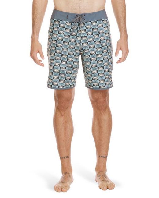 Quiksilver Men's Blue Surfsilk Scallop Board Shorts