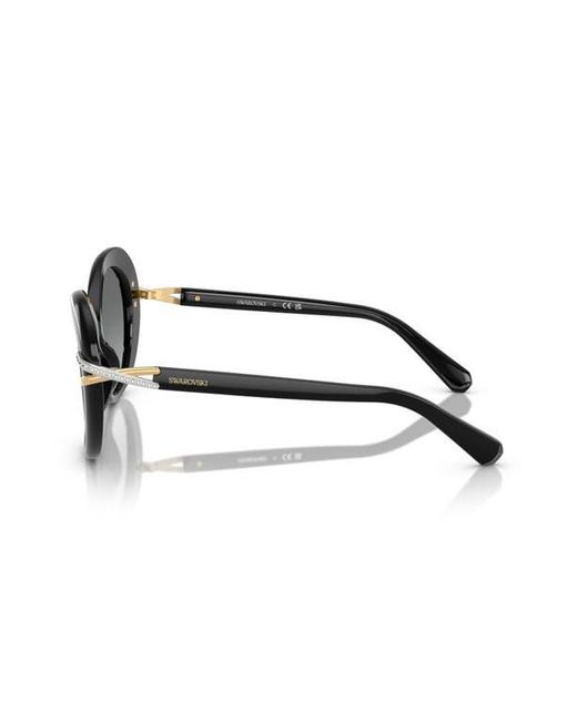 Swarovski Gray 56Mm Butterfly Sunglasses for men