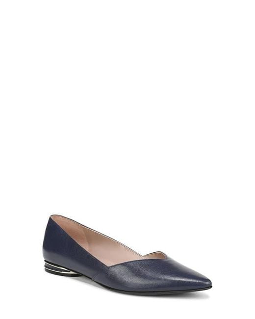 Naturalizer Blue Havana Pointed Toe Flat