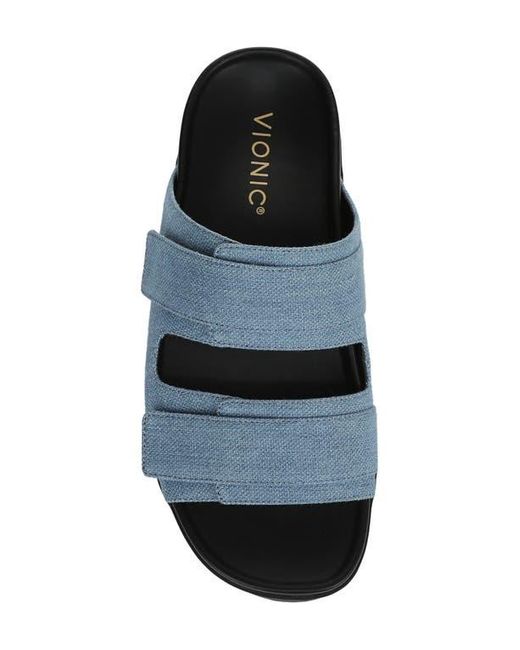 Vionic Blue Riviera Platform Sandal