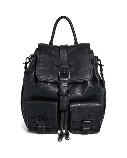 Aimee Kestenberg Black The Saddle Up Leather Backpack