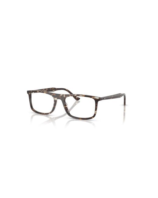 Ray-Ban Yellow 55Mm Rectangle Optical Glasses