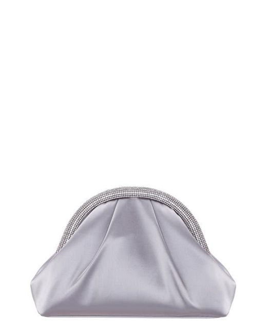 Nina Purple Jane Frame Clutch