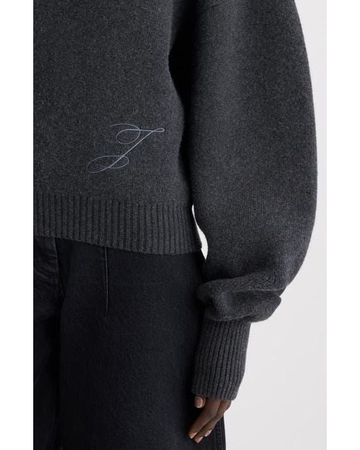 Jacquemus Black La Maille Pallone Virgin Wool & Cashmere Turtleneck Sweater