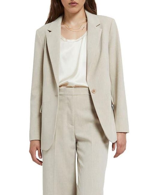 Ottod'Ame White One-Button Jacket