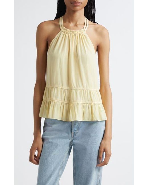 Ramy Brook Blue Dana Tiered Sleeveless Top